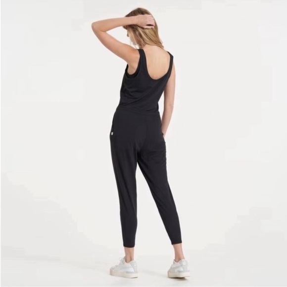 Vuori Black Tank Jumpsuit with Drawstring - Picture 2 of 7